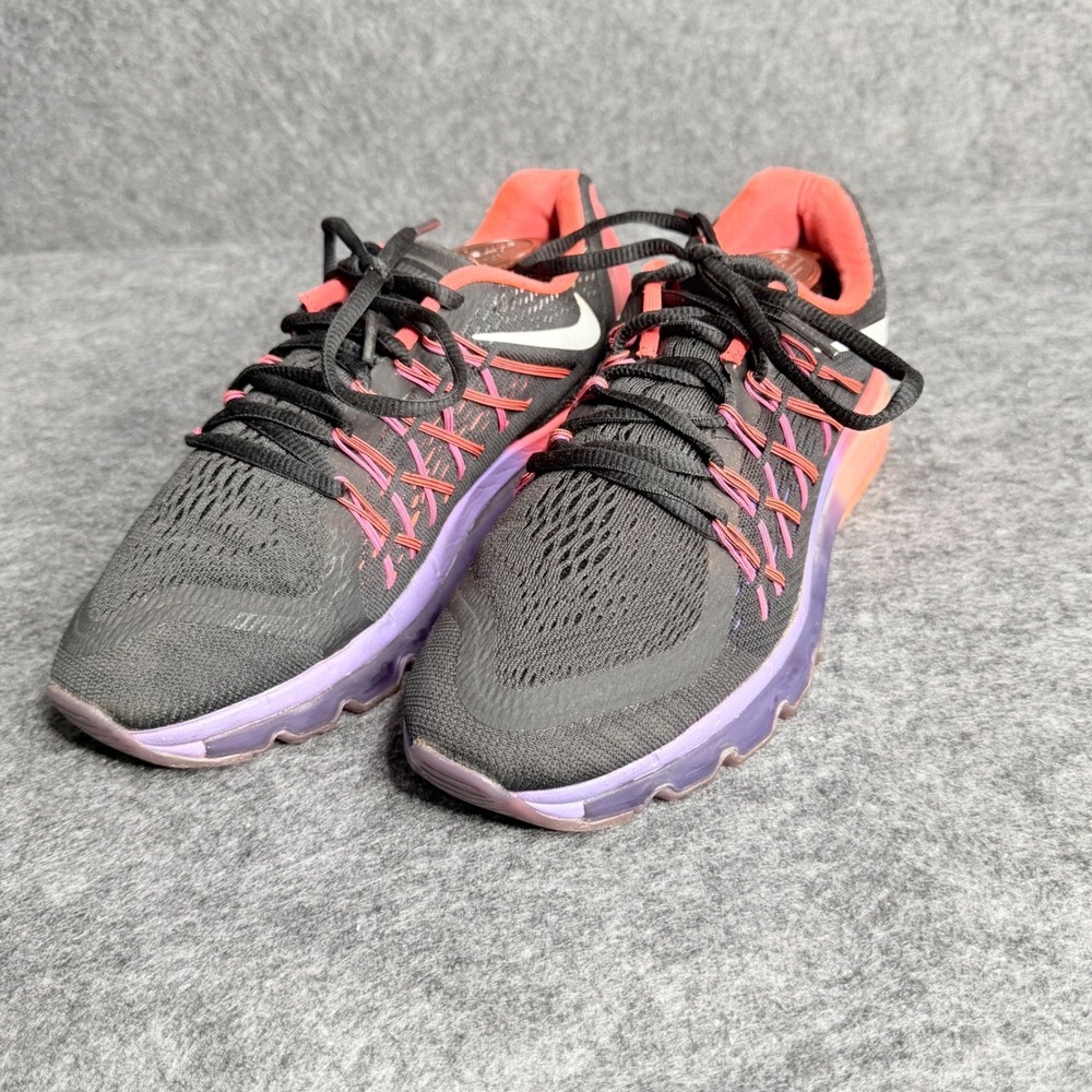 Nike Air Max 2015 Womens Running Shoes Black Crimson Purple 698903-006 Size 7